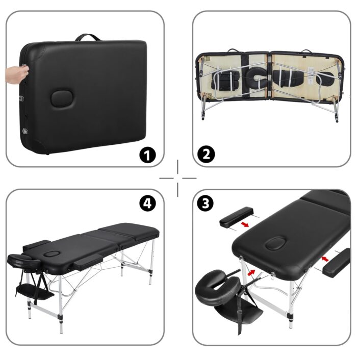 LIVIKON Foldable Massage Table - Aluminum - Image 6