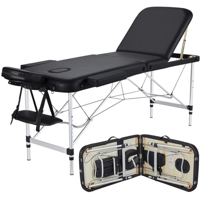 LIVIKON Foldable Massage Table - Aluminum - Image 1