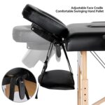 LIVIKON Foldable Massage Table - Wooden - Image 3