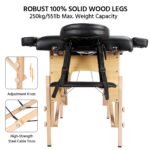 LIVIKON Foldable Massage Table - Wooden - Image 4