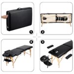 LIVIKON Foldable Massage Table - Wooden - Image 7